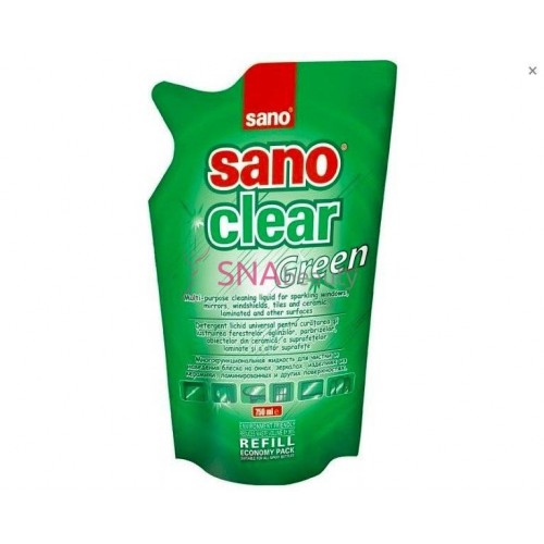 Rezervă soluție geam Sano, 750 ml, verde 